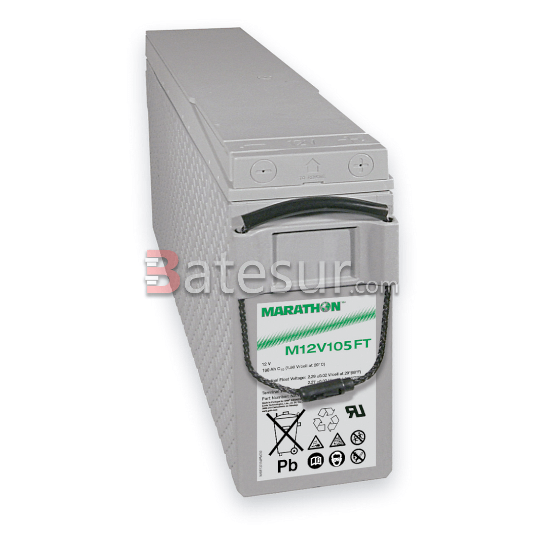 Batería AGM M12V105 FT - 12V 100Ah (104Ah-C8) - M-M6-90°