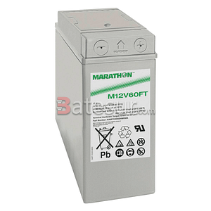 Batería AGM M12V60 FT - 12V 59Ah (59Ah-C8) - M-M6-90°