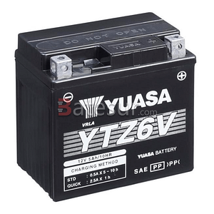 Batería motocicleta de Alto rendimiento YUASA YTZ6V