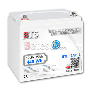 Batería Litio Hierro Fosfato BTL12/35-L LiFePO4 12,8V 35Ah (448Wh)